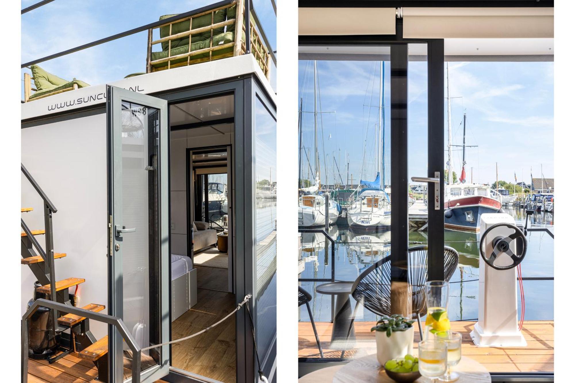 Cosy Tiny Houseboats Near Beach And Restaurants By Weltevreden Experience Zeewolde Exterior photo
